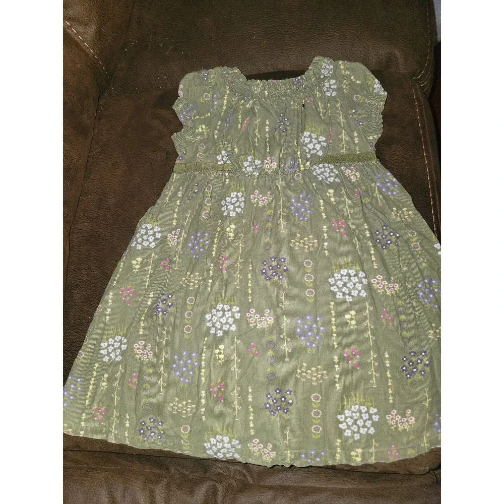 Gymboree royal gardens floral corduroy dress‎ size 3t